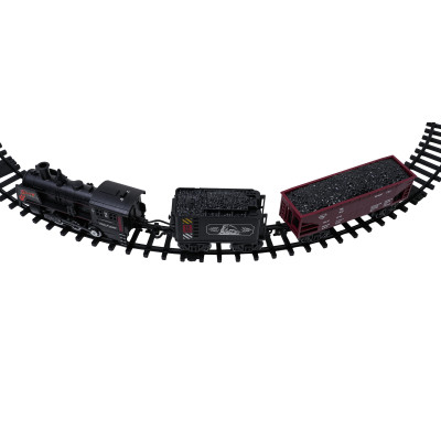 Traukinys su dūmų, šviesų ir garso funkcijomis