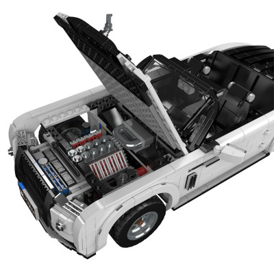 Mould King konstruktorius "White Cabriolet" 1603 detalės