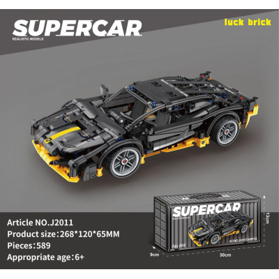 Konstruktorius automobilis juodas 589 detalės