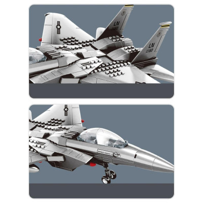 Konstruktorius lėktuvas naikintuvas 223 detalės