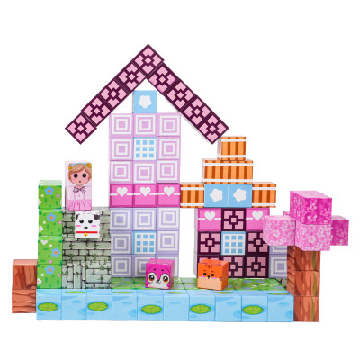 Magnetinių kubelių, kaladėlių rinkinys, 110 vnt.