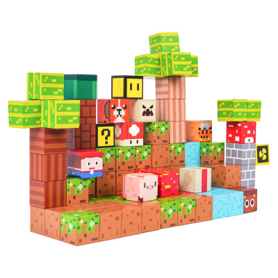 Magnetinių kubelių konstruktorius 84 detalės