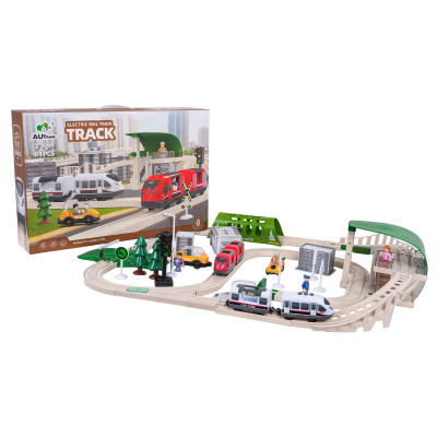 Miesto traukinys su šviesos ir garso funkcija 80 vnt.