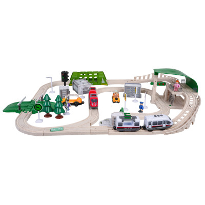 Miesto traukinys su šviesos ir garso funkcija 80 vnt.