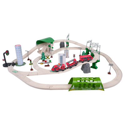 Miesto traukinys su šviesos ir garso funkcija 89 vnt.