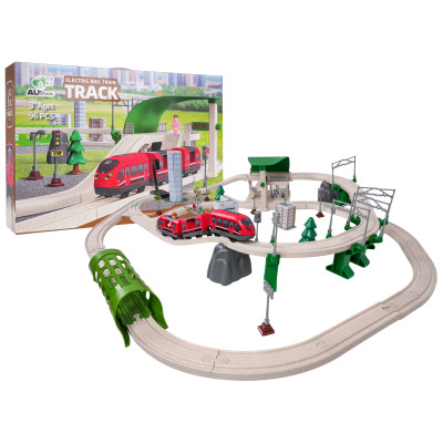 Miesto traukinys su šviesos ir garso funkcija 89 vnt.