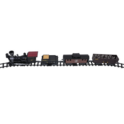 Transporto retro traukinukas su šviesos, garso ir dūmų funkcija 172cm