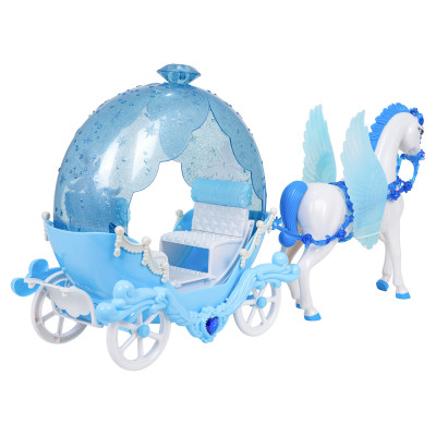 lėlių rinkinys su žirgu ir karieta