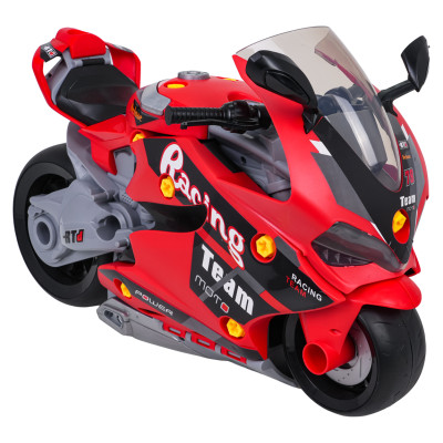 Vaikiškas mažojo mechaniko rinkinys "motociklas", raudonas