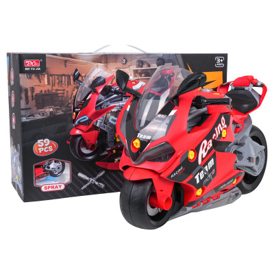 Vaikiškas mažojo mechaniko rinkinys "motociklas", raudonas