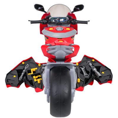 Vaikiškas mažojo mechaniko rinkinys "motociklas", raudonas