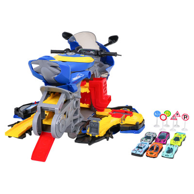 MEGA automobilių garažas motociklo dėkle su dūmų funkcija