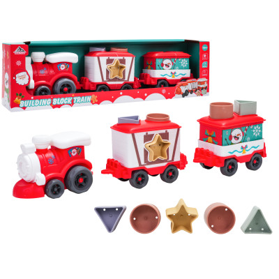 Christmas Train + Wagons Set