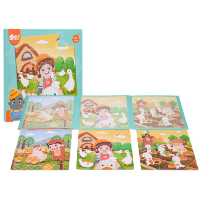 Magnetinė dėlionė knygoje "Ūkis"