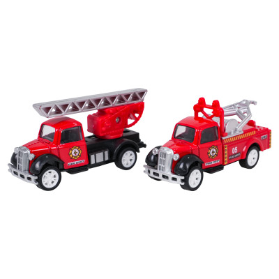 Ugniagesių garažo rinkinys + priedai ir figūrėlės