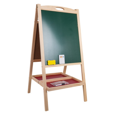 Medinė piešimo lenta su priedais