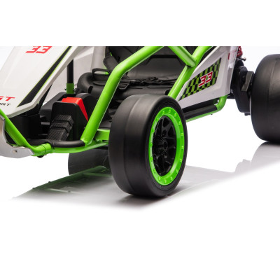 Vaikiškas elektrinis kartingas su drifto funkcija Tornado, Žalias