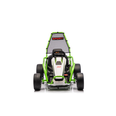 Vaikiškas elektrinis kartingas su drifto funkcija Tornado, Žalias