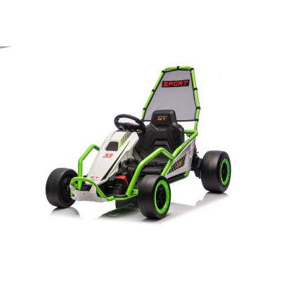 Vaikiškas elektrinis kartingas su drifto funkcija Tornado, Žalias