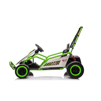 Vaikiškas elektrinis kartingas su drifto funkcija Tornado, Žalias