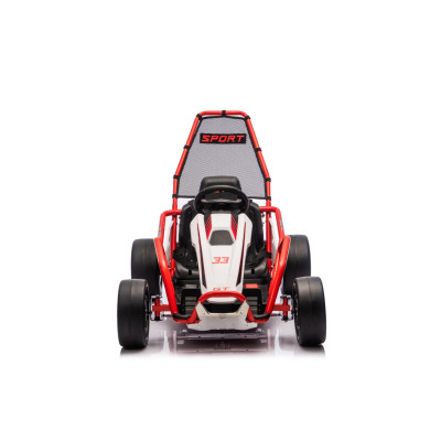 Vaikiškas elektrinis kartingas su drifto funkcija Tornado, Raudonas