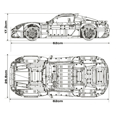 Reobrix konstruktorius Maserati 5480 detalių