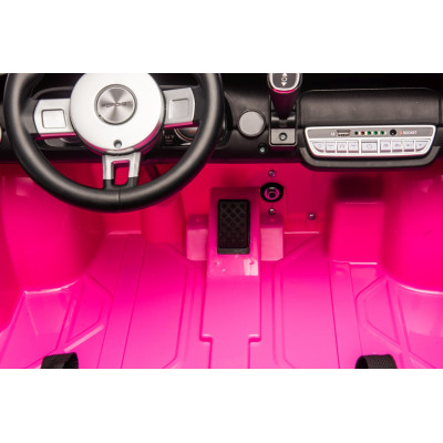 Elektromobilis Ford GT rožinis