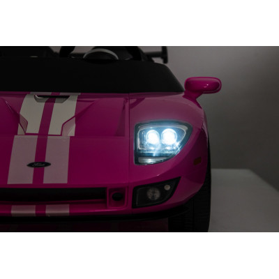 Elektromobilis Ford GT rožinis