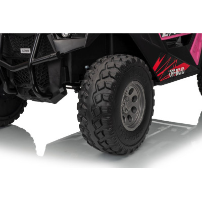 Elektrinis vaikiškas bagis RTR Monster Speed 4x4, Rožinis