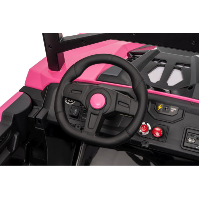 Elektrinis vaikiškas bagis RTR Monster Speed 4x4, Rožinis