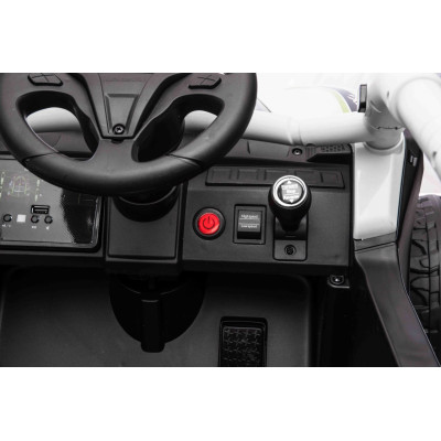 Vaikiškas elektrinis bagis Kawasaki TERYX KRX1000, Pilkas