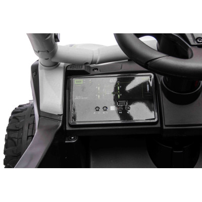 Vaikiškas elektrinis bagis Kawasaki TERYX KRX1000, Pilkas