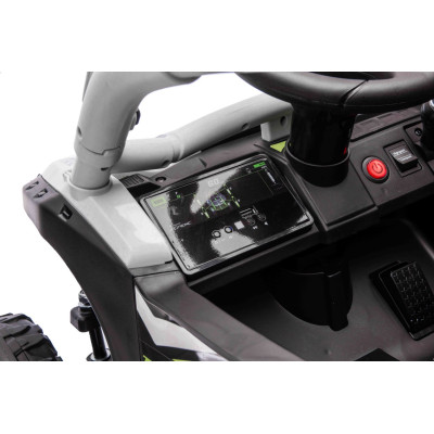 Vaikiškas elektrinis bagis Kawasaki TERYX KRX1000, Pilkas