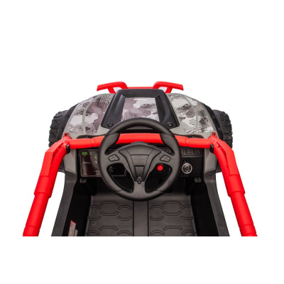 Vaikiškas elektrinis bagis Kawasaki TERYX KRX1000, Raudonas