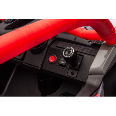 Vaikiškas elektrinis bagis Kawasaki TERYX KRX1000, Raudonas