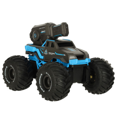 RC amfibija vandeniui atsparus automobilis, valdomas ranka ir pulteliu