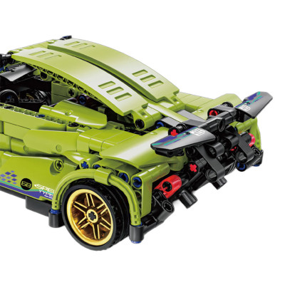 Konstruktorius automobilis žalias 470 detalių