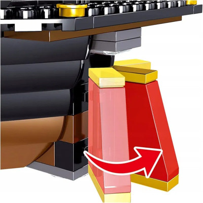 Konstruktorius piratų laivas 968 detalės