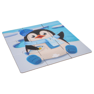 Magnetinės dėlionės puzzle gyvūnai + knyga