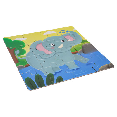 Magnetinės dėlionės puzzle gyvūnai + knyga