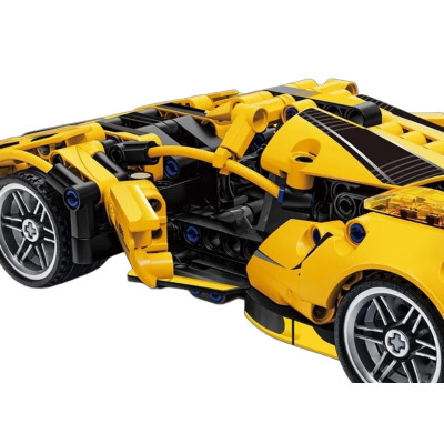 Konstruktorius automobilis geltonas 422 vienetai