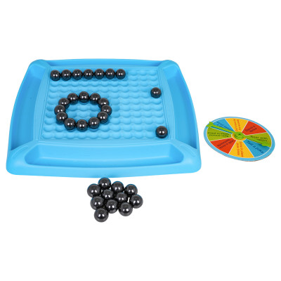 Magnetų rutuliukų dėliojimo žaidimas