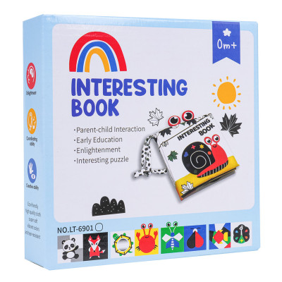 Montessori minkšta kūdikių sensorinė knyga