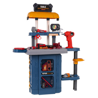 Vaikiškas meistro įrankių stalas 2in1 46 vnt.
