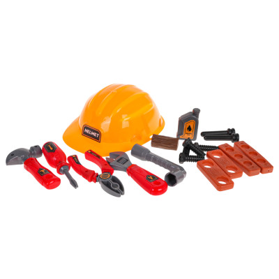 Vaikiškas meistro įrankių stalas ir priedai