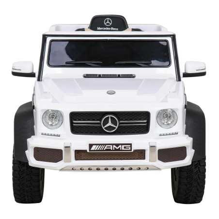 Vaikiškas Elektromobilis Mercedes G63 6x6 AMG, Baltas
