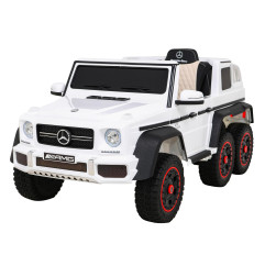 Vaikiškas Elektromobilis Mercedes G63 6x6 AMG, Baltas