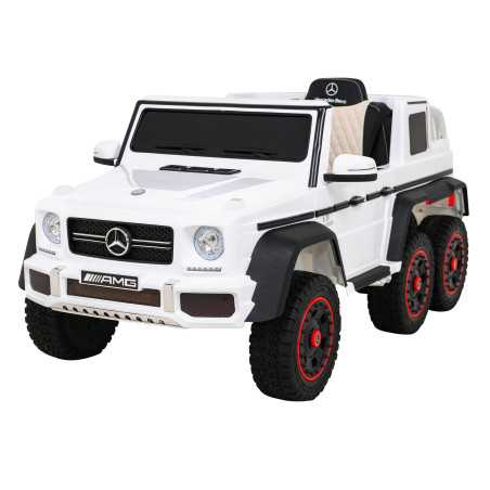 Vaikiškas Elektromobilis Mercedes G63 6x6 AMG, Baltas