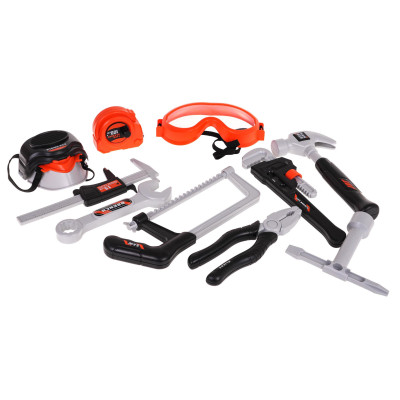 Vaikiškas meistro įrankių rinkinys diržas ir krepšys 48 vnt.