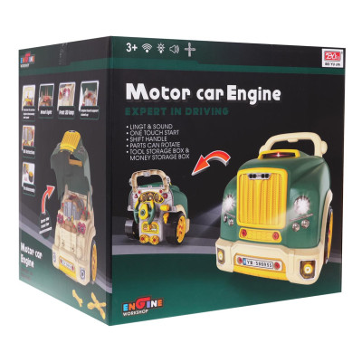 Vaikiškas automobilio mechaniko rinkinys žalias